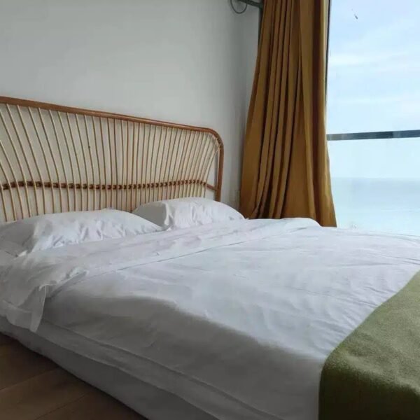 natural rattan headboard