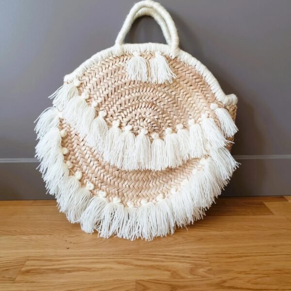 round woven basket – handmade